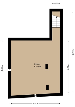 Floorplan - Ambyerstraat Noord 94A, 6225 EG Maastricht
